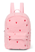 Teddy-Midi-Rucksack | Hellrosa Herzen