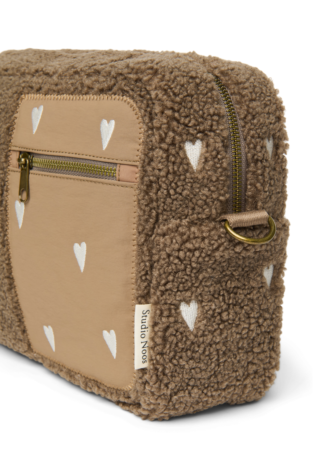 Teddy Stroller Organizer | Brown Hearts