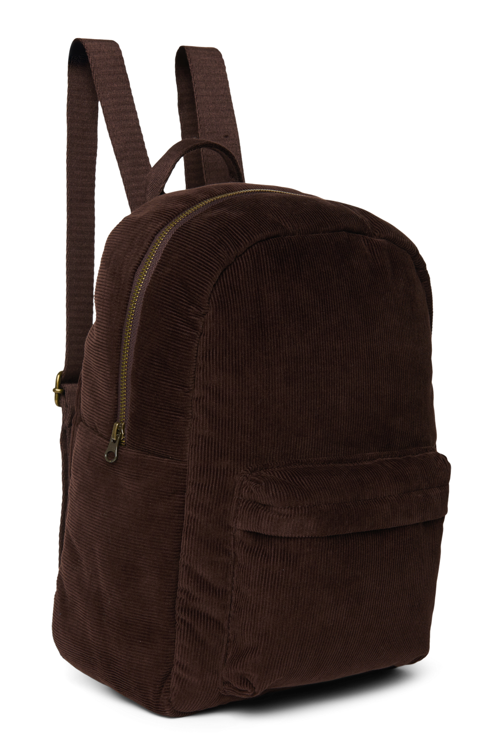 Rib Puffy Midi Backpack | Dark Brown