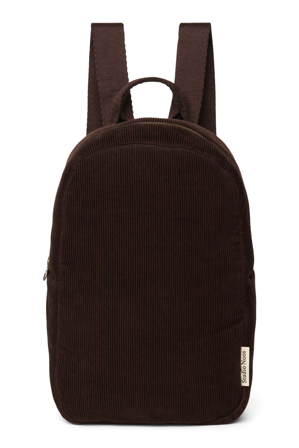 Rib Puffy Mini Backpack | Dark Brown