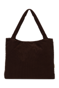 Rib Puffy Mom Bag | Dark Brown