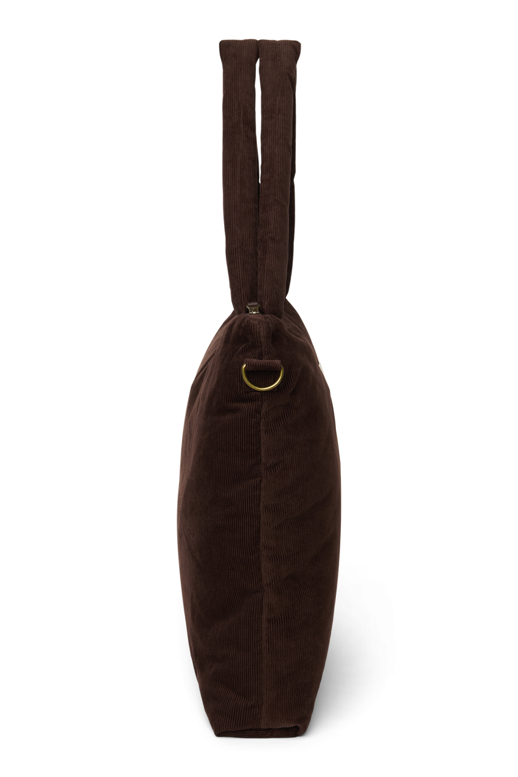 Rib Puffy Diaper Bag | Dark Brown