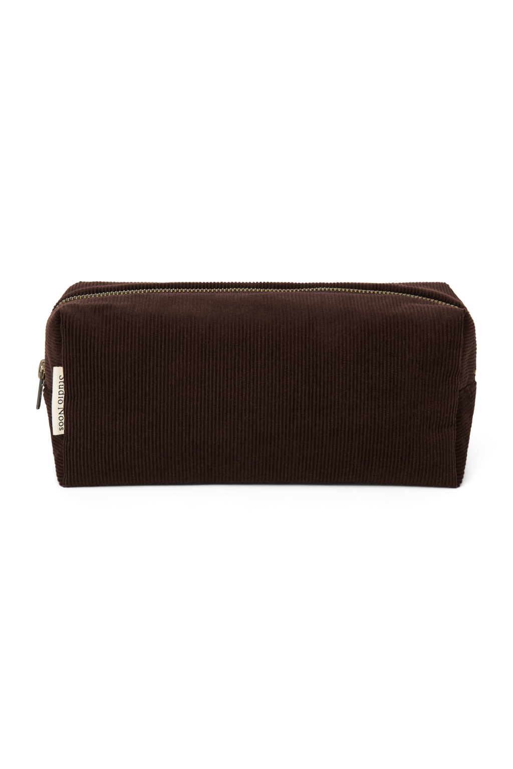 Rib Puffy Pouch | Dark Brown