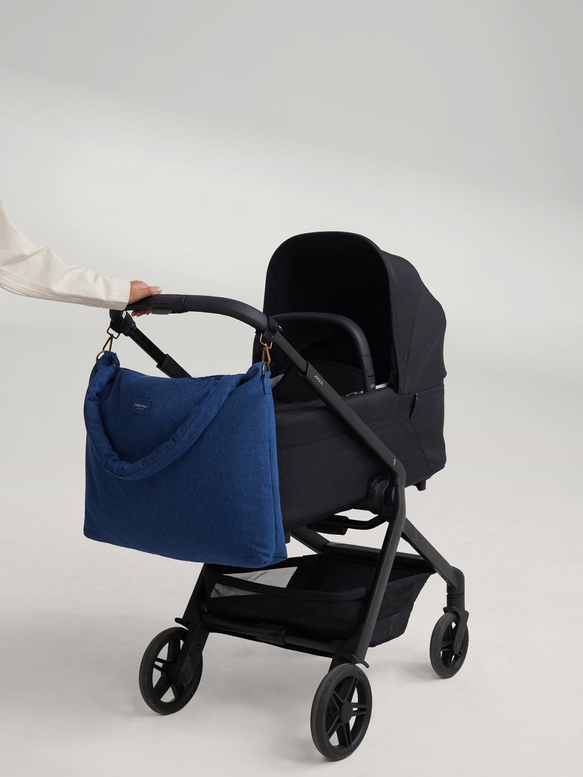 Denim-Wickeltasche | Dunkelblau