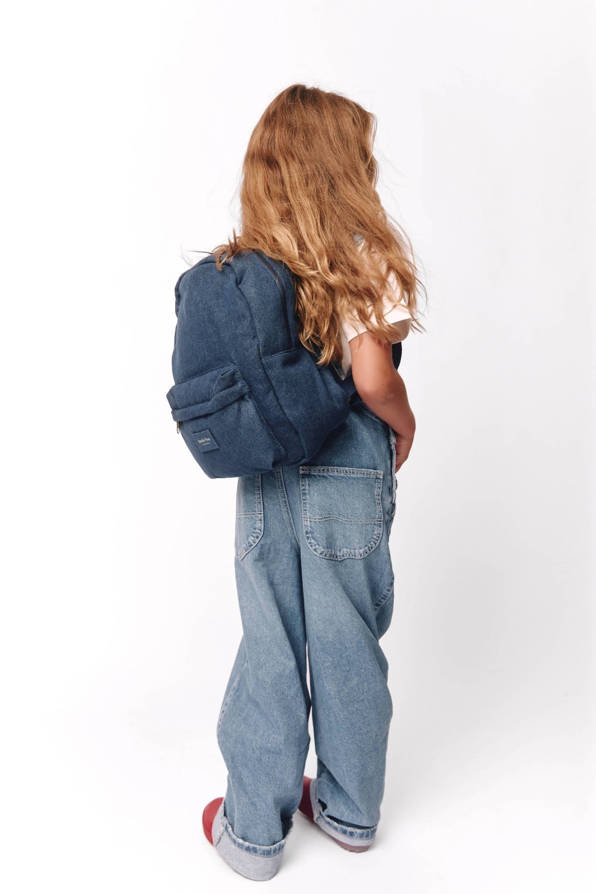 Denim Midi Rucksack | Dunkelblau
