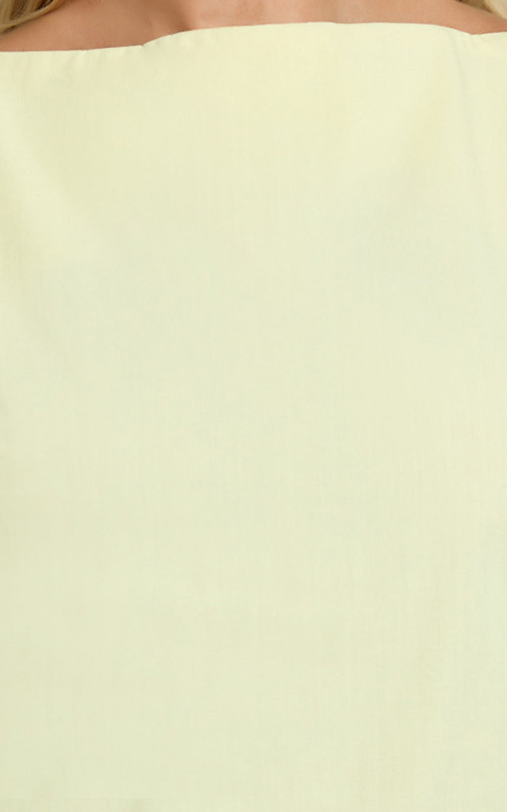 Winona Mini Dress - Boat Neck Smock Dress in Lemon