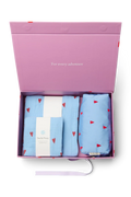 Newborn Essential Gift Set - Light Blue Hearts