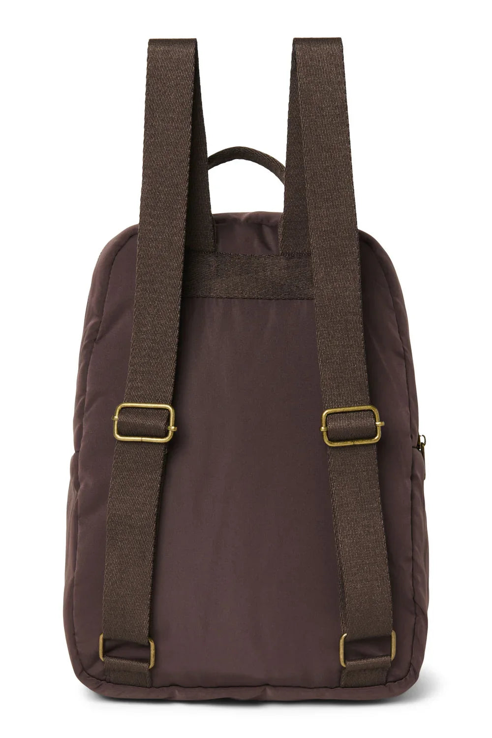 Brown Puffy Midi Backpack