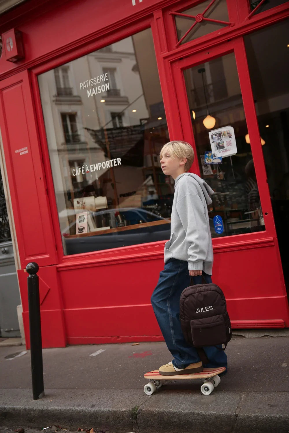 Brown Puffy Midi Backpack