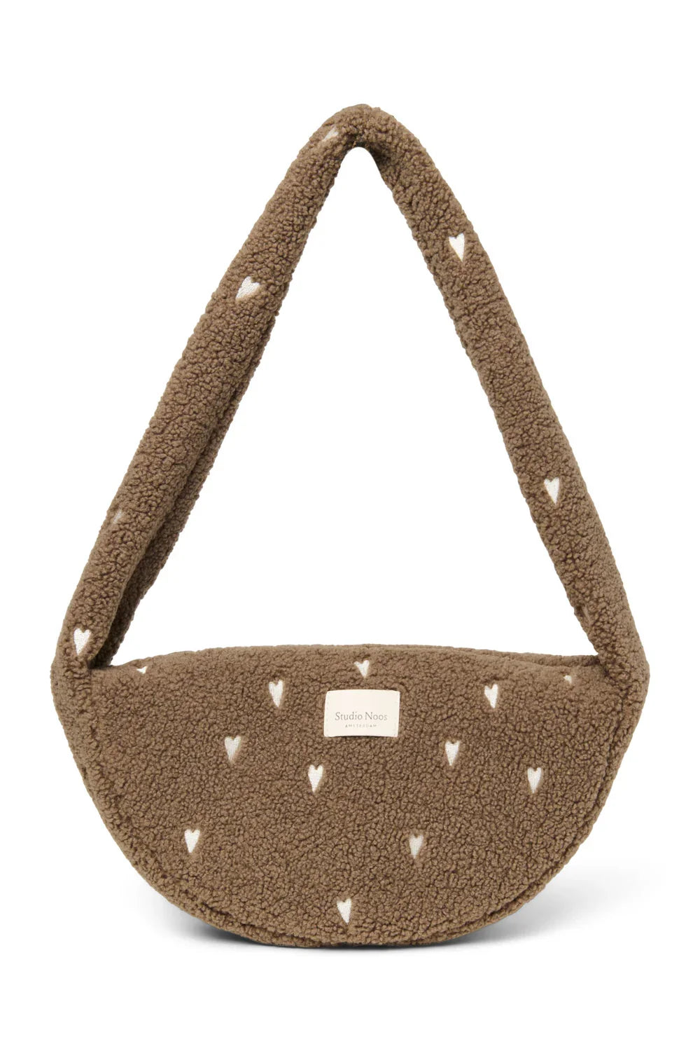 Brown Hearts Teddy Mini Cross Body Bag