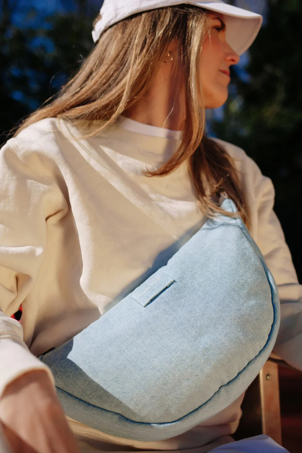 Blue Denim Adult Fanny Pack