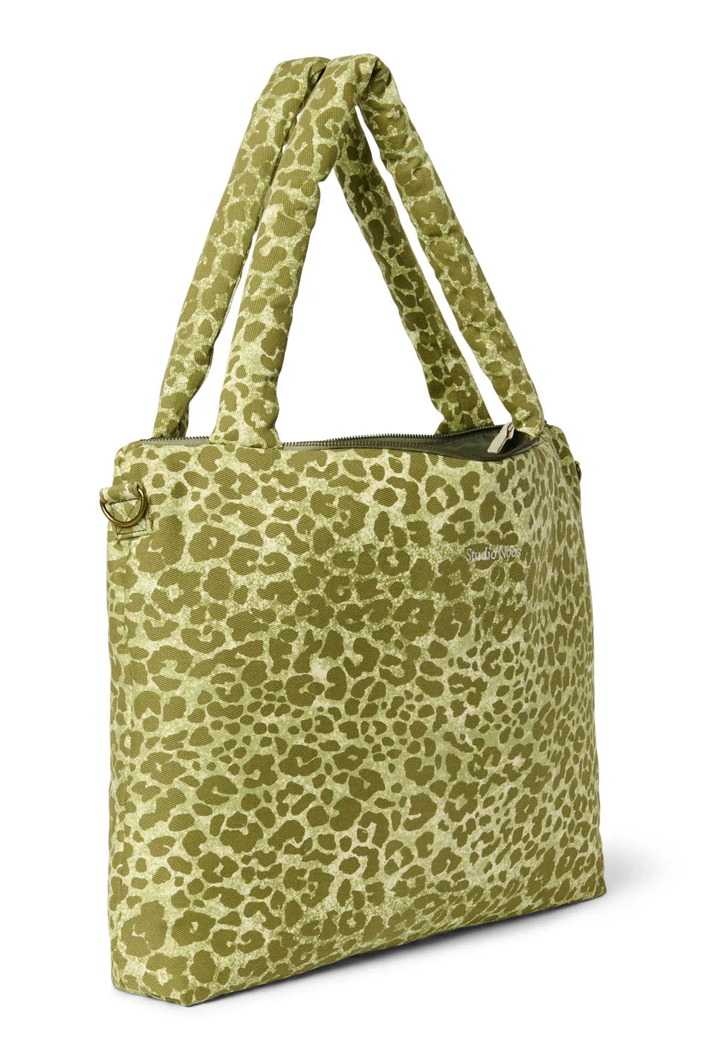 Grüne Leoparden-Baumwollwickeltasche