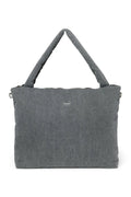 Grey Denim Diaper Bag