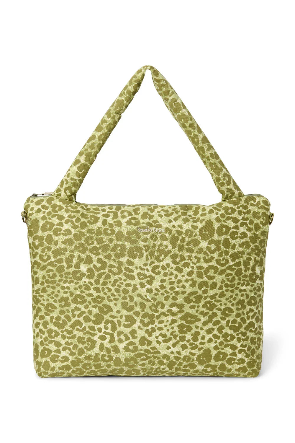 Grüne Leoparden-Baumwollwickeltasche