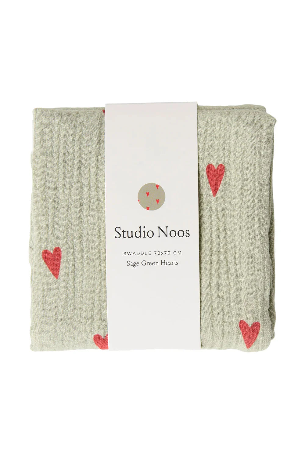 Purple Hearts Swaddle Print Medium