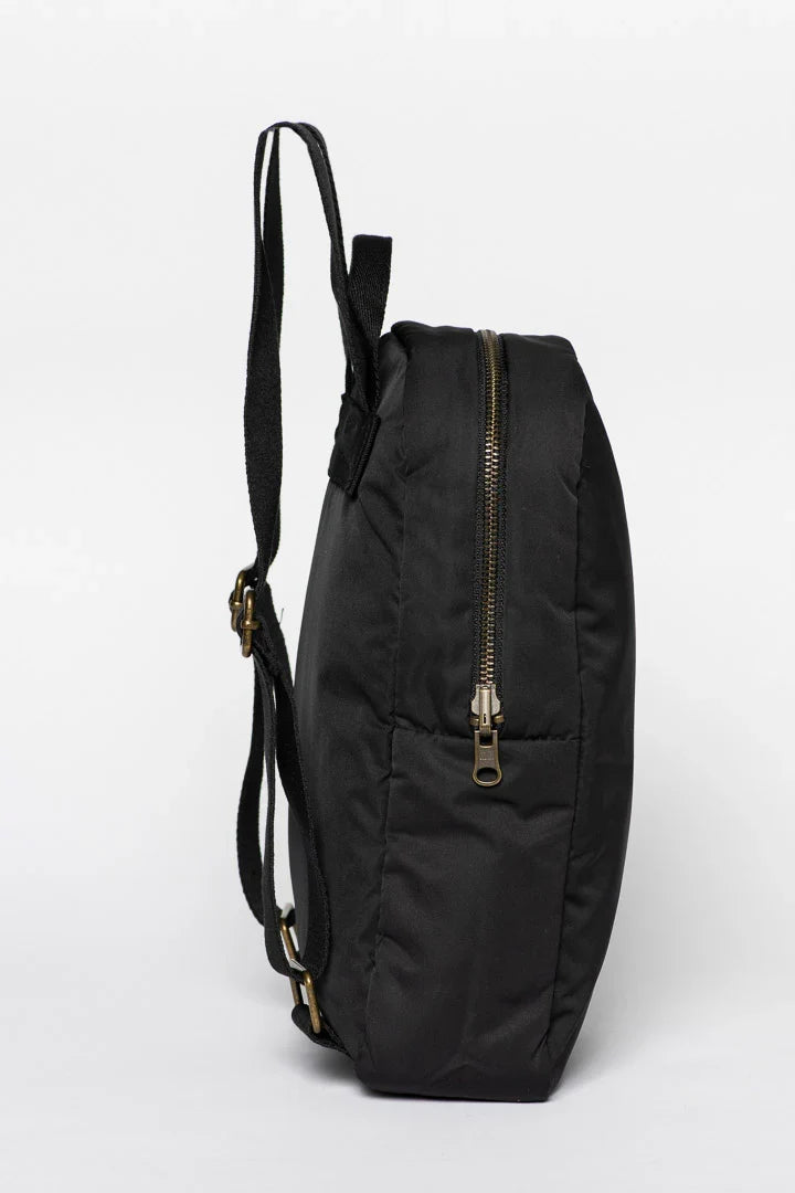 Brown Puffy Mini Backpack