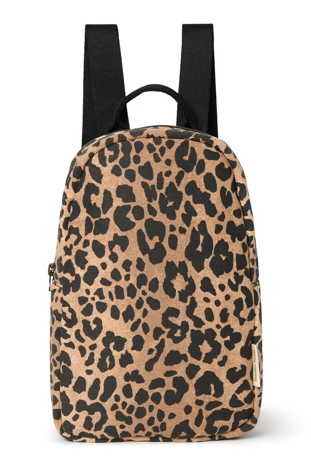 Green Leopard Cotton Mini Backpack