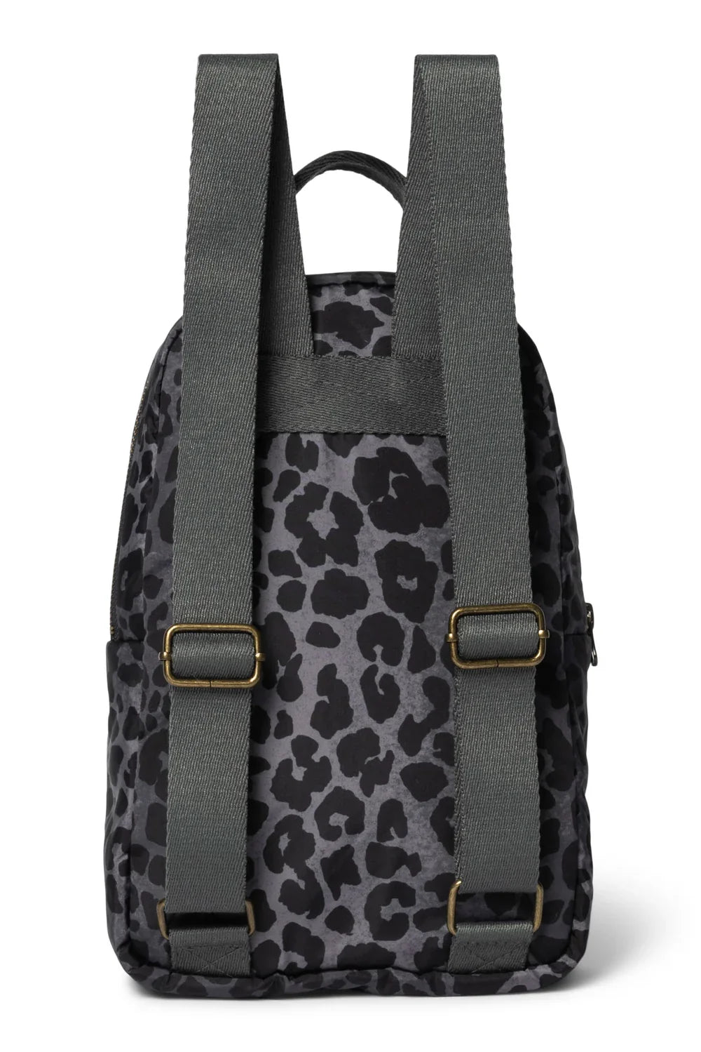 Red Leopard Puffy Mini Backpack