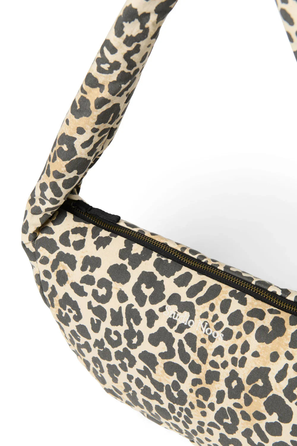 Hazel Leopard Mini-Umhängetasche aus weicher Baumwolle