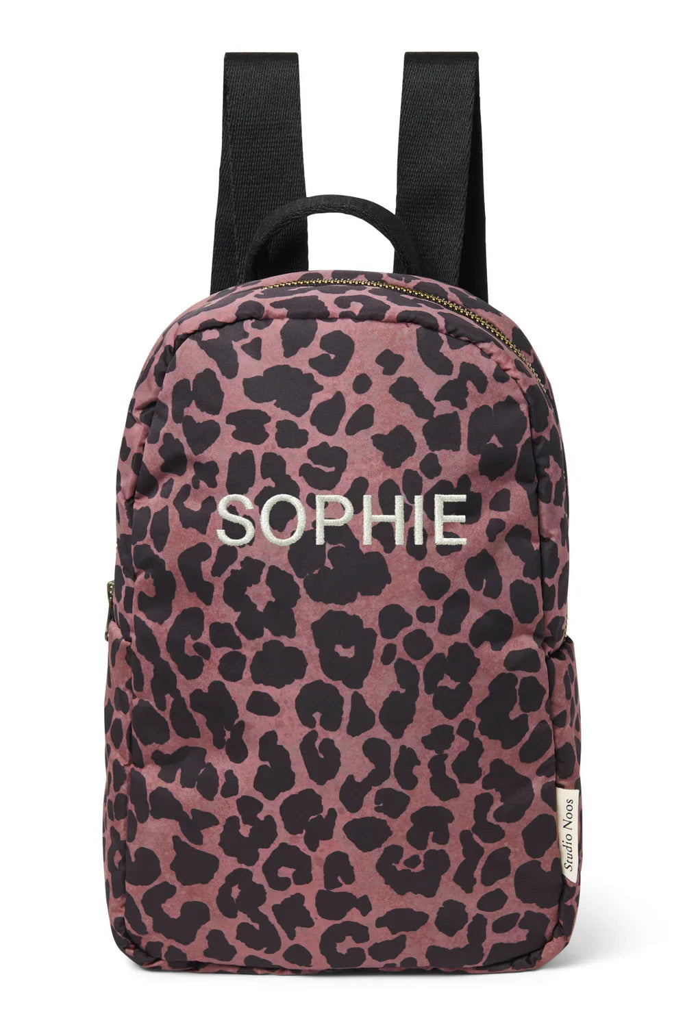 Red Leopard Puffy Mini Backpack
