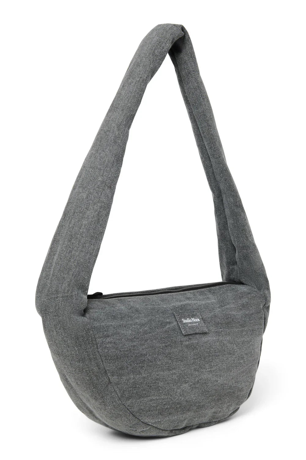 Grey Denim Mini Cross Body Bag