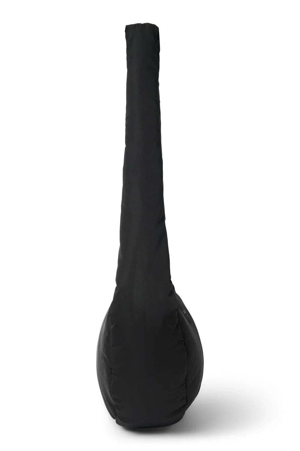 Schwarze bauschige Mini-Umhängetasche
