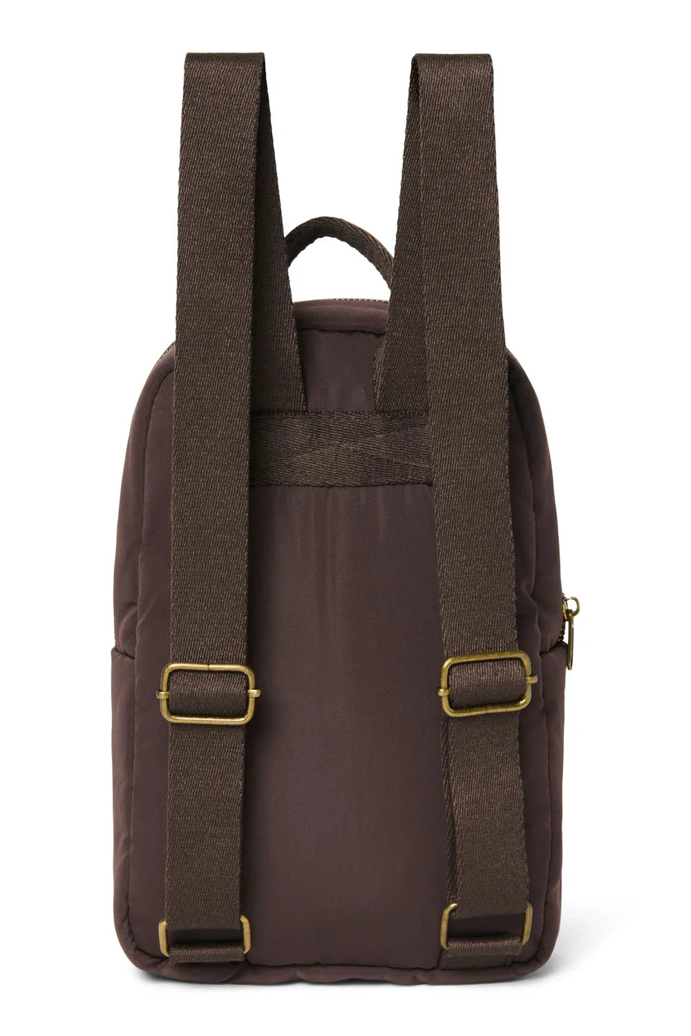 Brown Puffy Mini Backpack