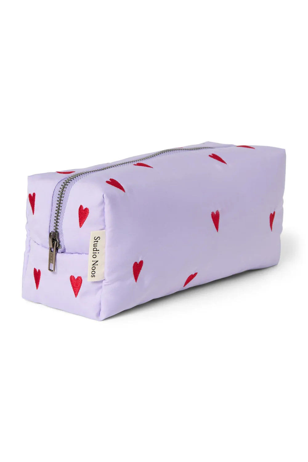 Hellblaue Herzen Puffy Tasche