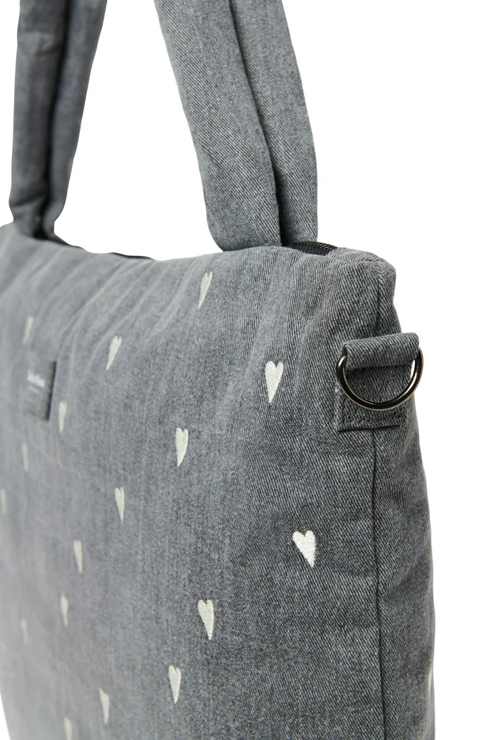 Grey Denim Diaper Bag