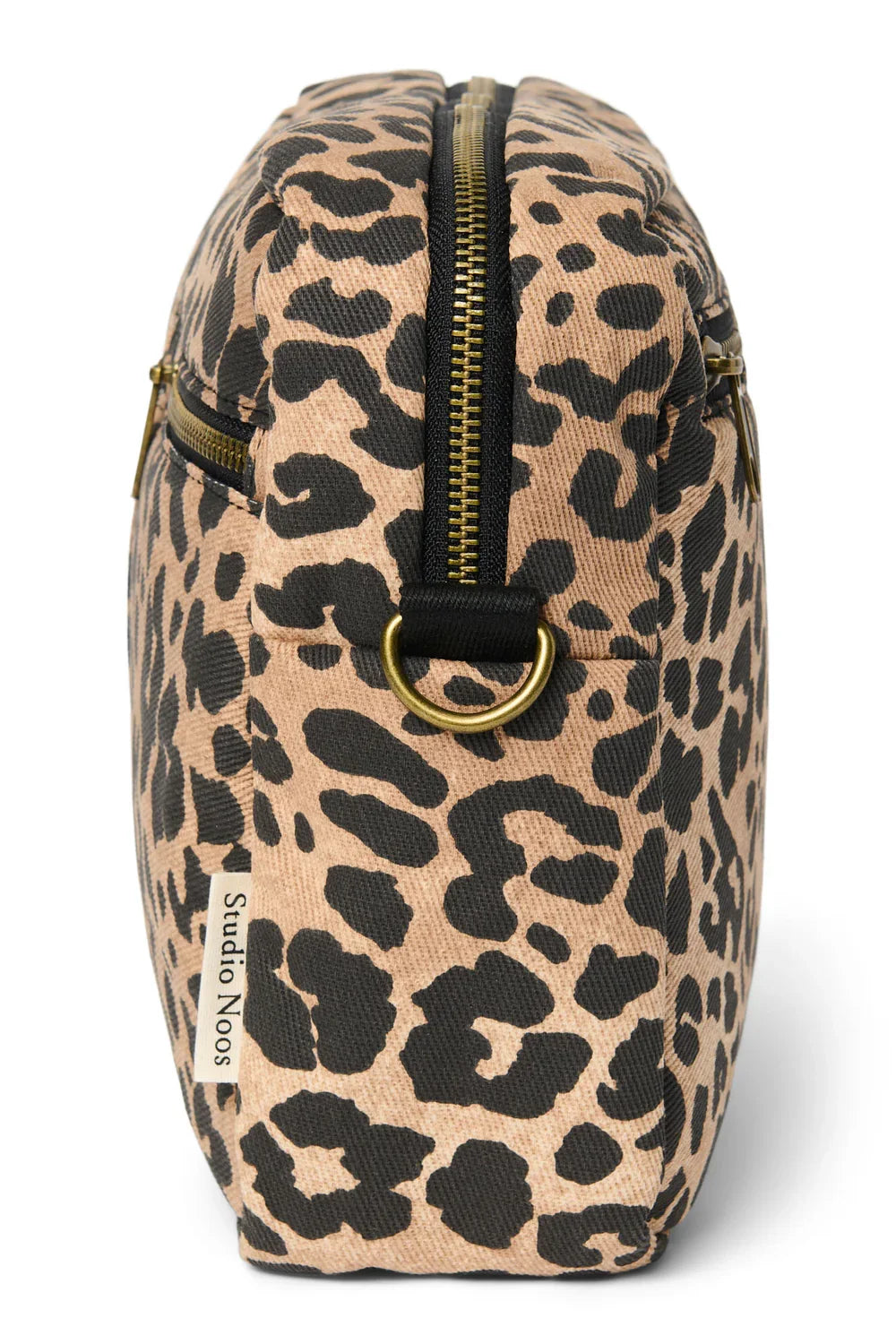 Brown Leopard Cotton Stroller Organizer