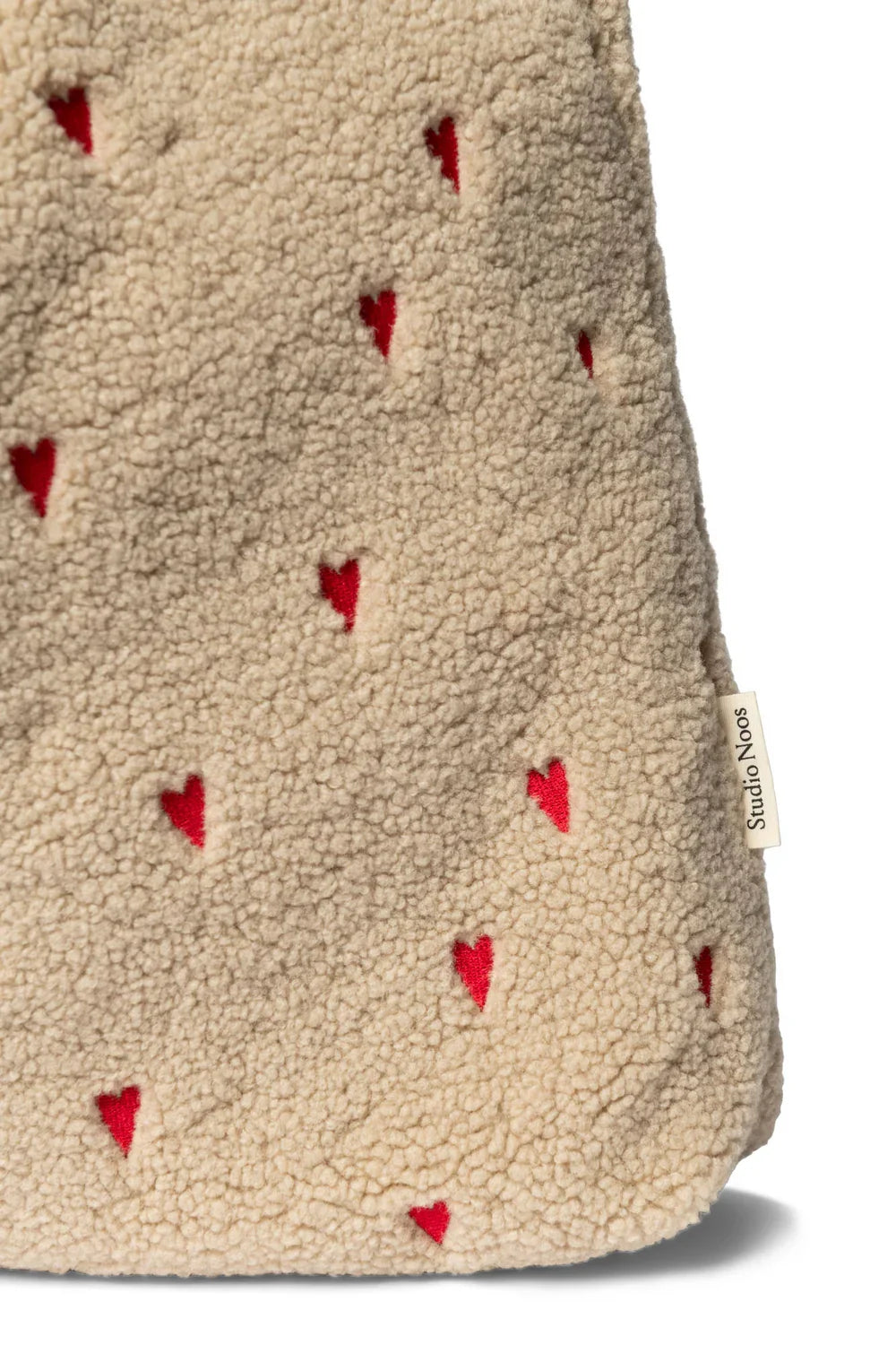 Ecru Hearts Teddy Mom Bag