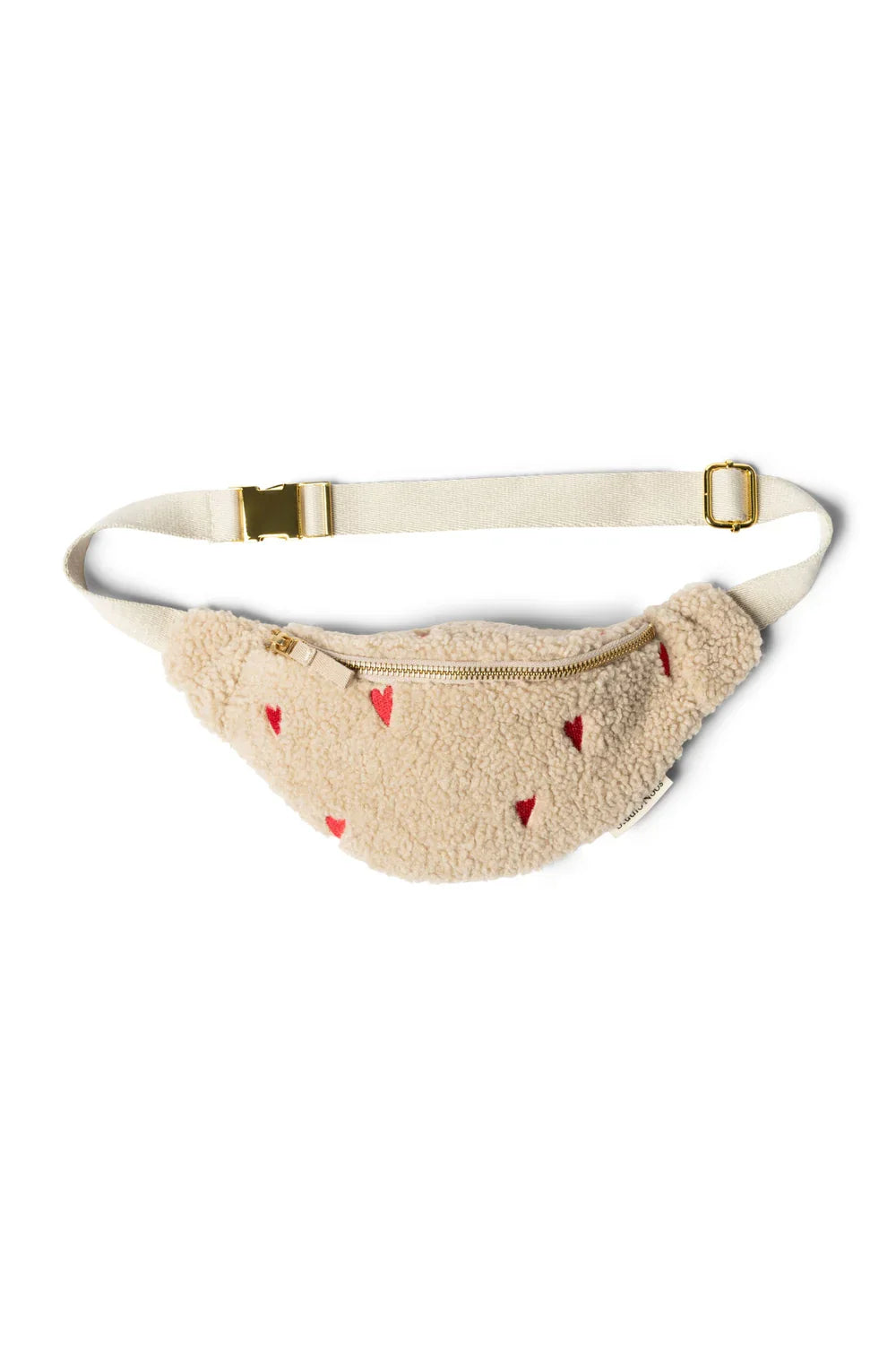 Ecru Hearts Teddy Mini Fanny Pack