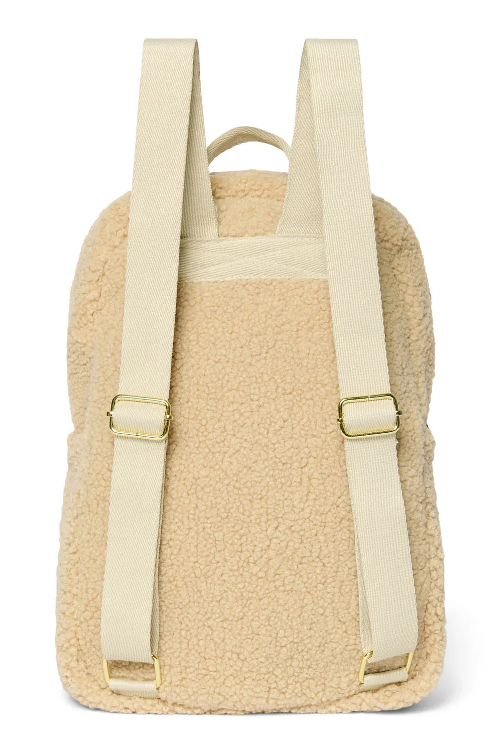 Brown Teddy Midi Backpack Front Pocket