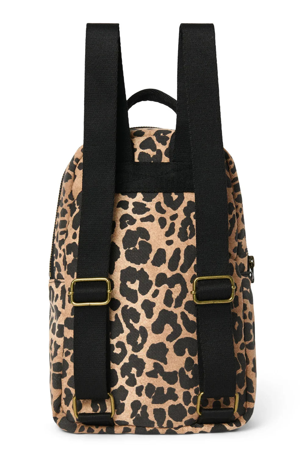 Green Leopard Cotton Mini Backpack