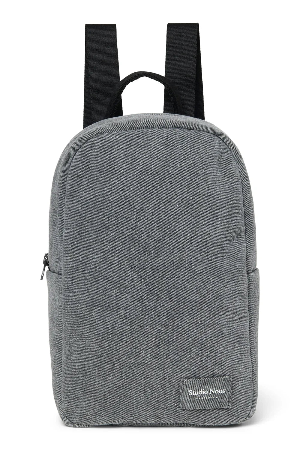 Grey Hearts Denim Mini Backpack
